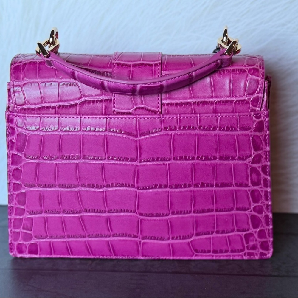 Brahmin Small Hallie Satchel Empower Tangsi Pink Leather BCA $365 - Picture 8 of 16